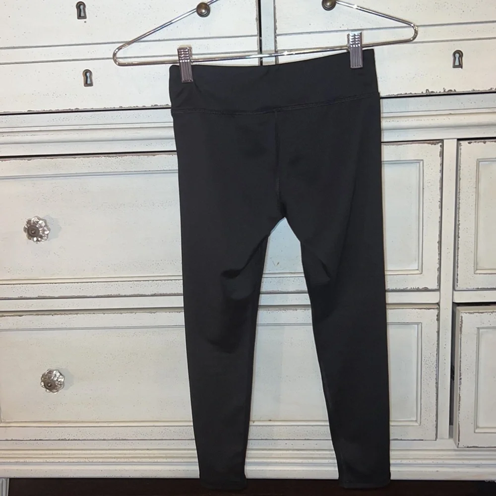 Athletic Works black leggings kids athletic tights Medium (7-8) workout pants​ - Picture 2 of 4